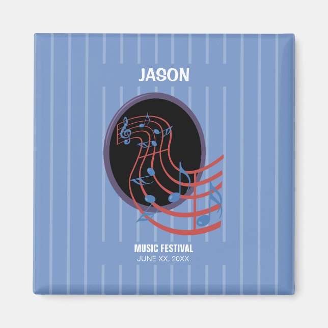 Lycka till, Black Music Circle Magnet (Framsidan)