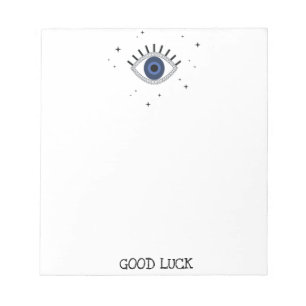 Lycka till blue öga talisman greek onde öga anteckningsblock