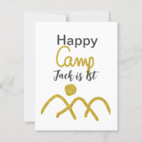 Lycka till camping camparen ett födelsedag barn gy