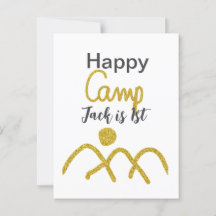 Lycka till camping camparen ett födelsedag barn gy