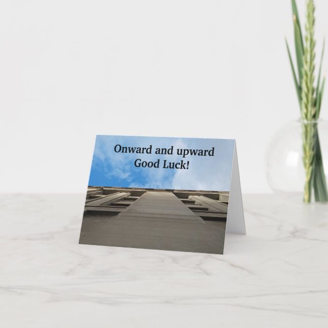 Lycka till Card-kontor för vidare Professionell up Kort (Framsida)