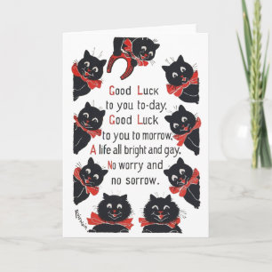 Lycka till Cats, Louis Wain Kort