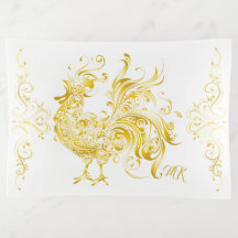 Lycka till Chicken Golden Tupp Tribal Trendig Gol