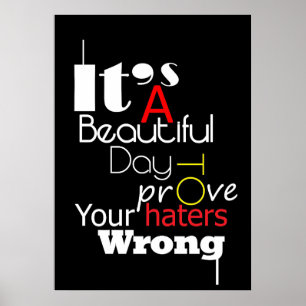 Lycka till - det är en vacker dag poster