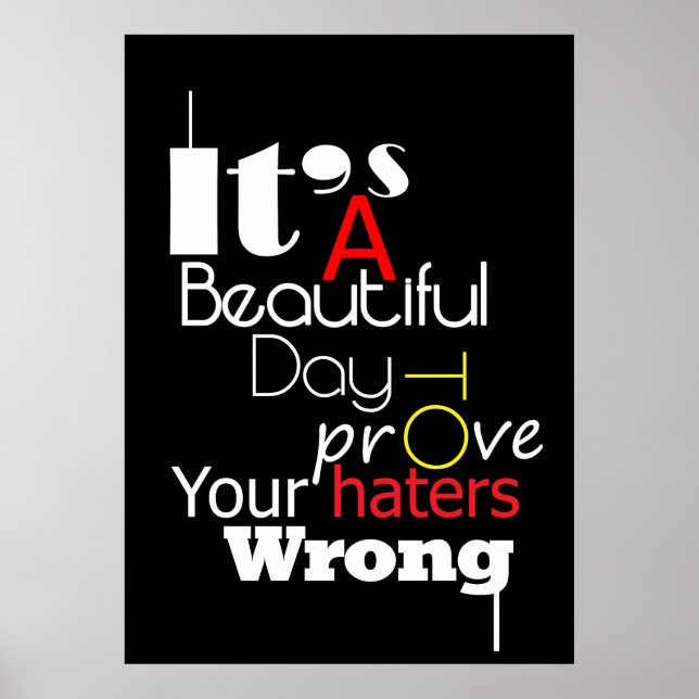 Lycka till - det är en vacker dag poster (Framsidan)