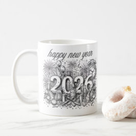 lycka till det nya året 2026 kaffekopp