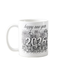 lycka till det nya året 2026 kaffekopp