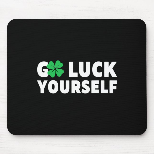 Lycka till dig själv St Patricks Day  Musmatta (Framsidan)