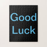 Lycka till eller Ord Puzzle Pussel<br><div class="desc">Om du vill ha fler pussel kan du checka ut min samling här: https://www.zazzle.com/collections/puzzles-119365910668886310?rf=238930530889665547</div>