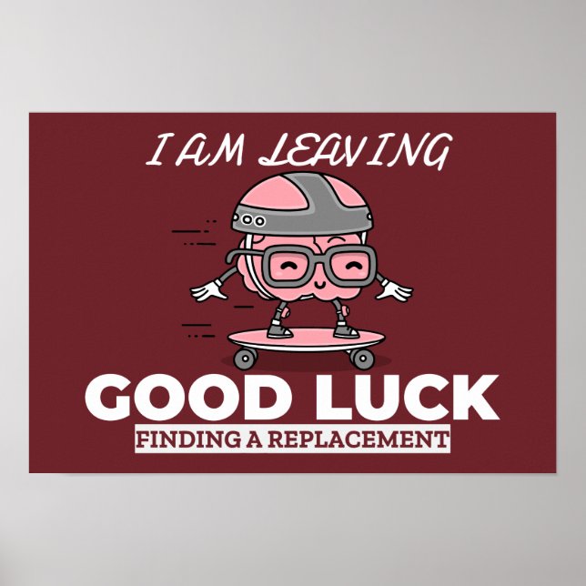 Lycka till - Ersättning - Hjärndesign Poster (Framsidan)