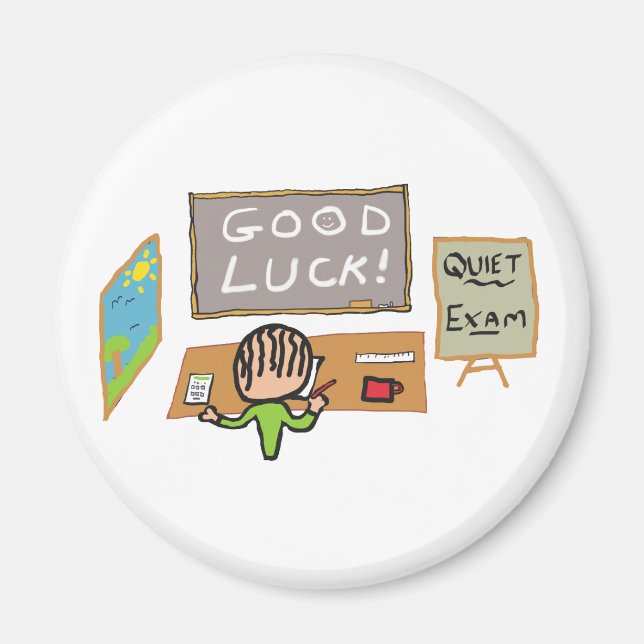 Lycka till Exams Magnet (Framsidan)