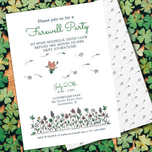 Lycka till Farewell Party Inbjudningar