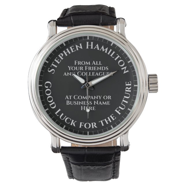 Lycka till för framtida Lämnande Gift Watch Armbandsur (Framsida)