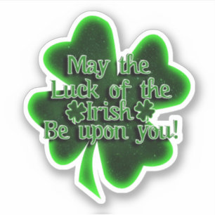 Lycka till för irländarna St. Patrick's Day Klistermärken