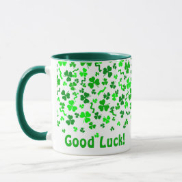 Lycka Till Fyrklöver Shamrock Personlig Mugg