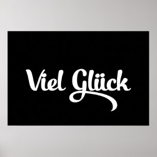 Lycka till Good Luck på tyska Poster