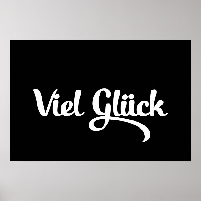 Lycka till | Good Luck på tyska Poster (Framsidan)