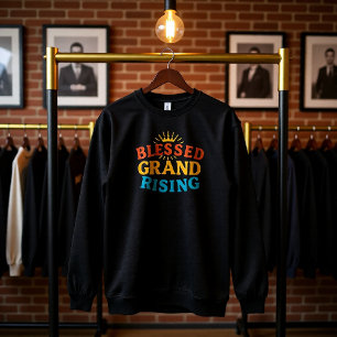 Lycka till Grand Rising Retro 70-tals T-shirt
