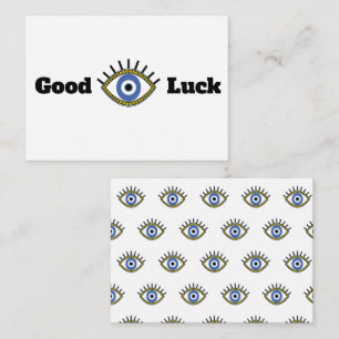 Lycka till greek blue öga talisman anteckningskort
