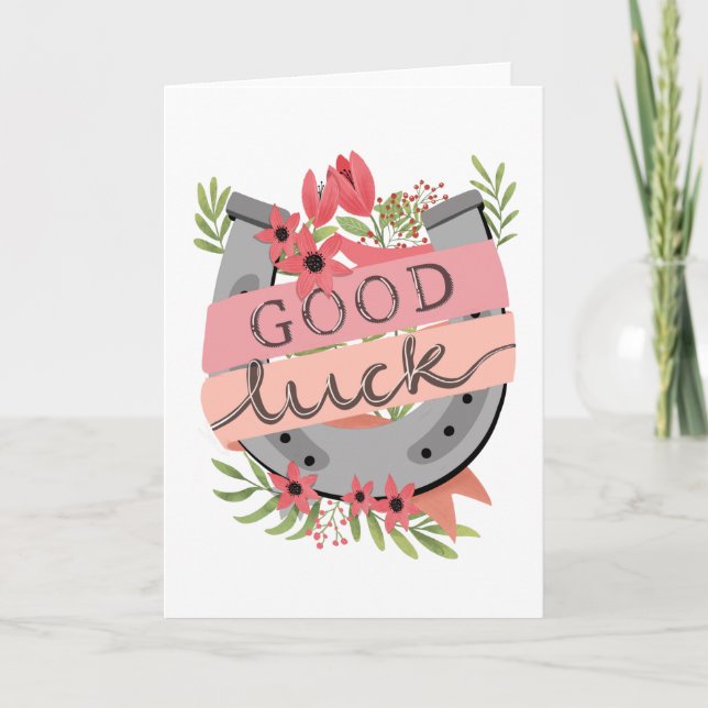 Lycka till hästsko kort (Framsida)