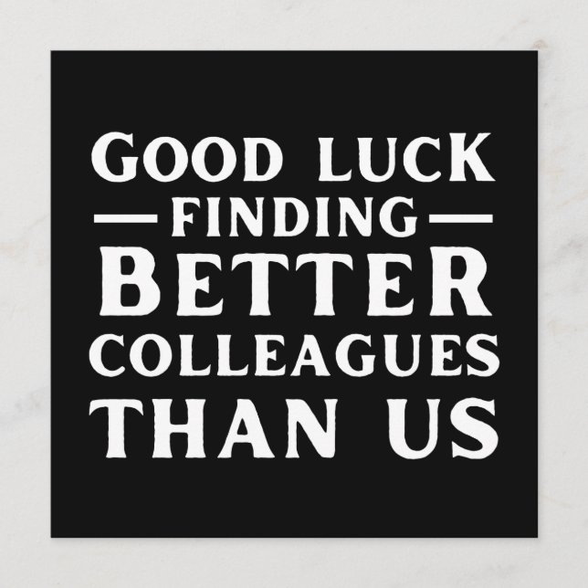Lycka till hittar bättre kolleger än oss rådkort (Framsida)