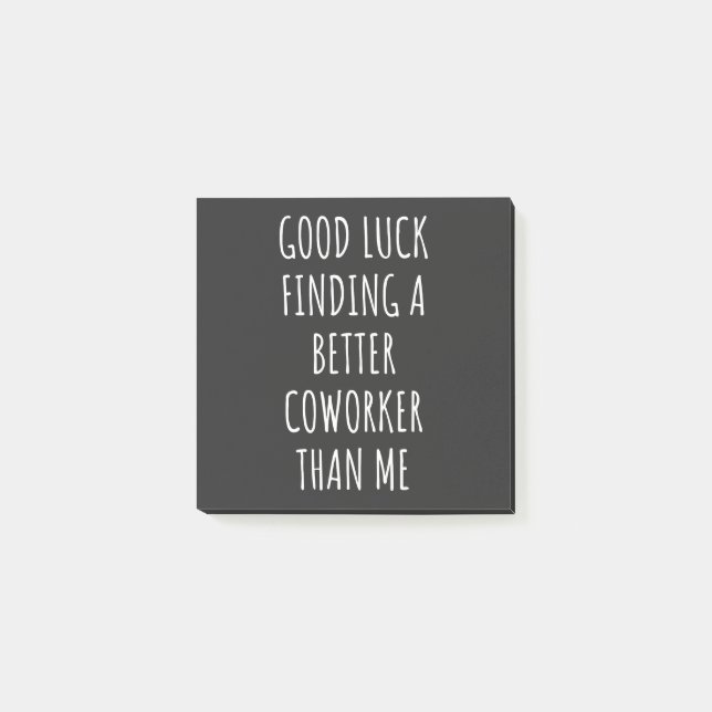 Lycka till hittar bättre samarbetspartner än ME Post-it Block (Framsida)