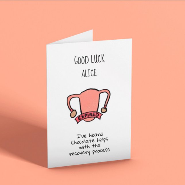 Lycka till Hysterektomi Recovery Kort (Skapare uppladdad)