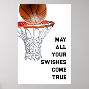 Lycka till i basket poster