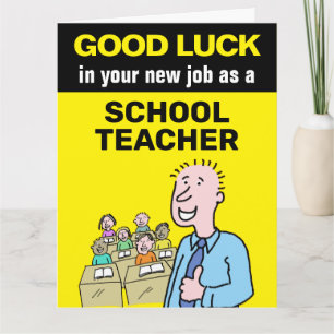 Lycka till i ditt nya arbete som lärare i skolorna kort