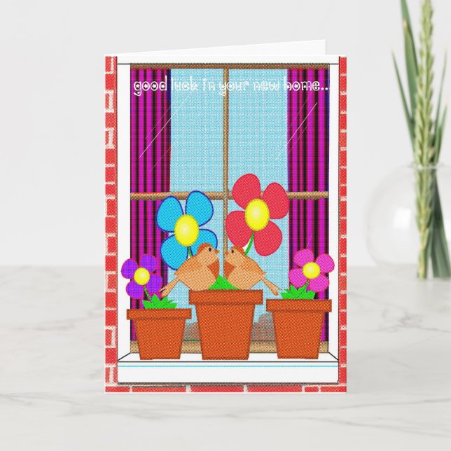 Lycka till i ditt nya hem kort (Framsida)