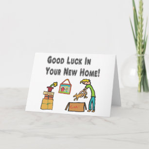 Lycka till i ditt nya hem kort