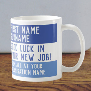 lycka till i ditt nya jobb kaffemugg