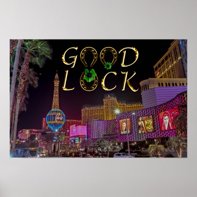 Lycka till i Vegas. Poster (Framsidan)