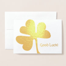 Lycka till! | Irish Shamrock Guld