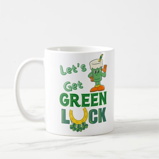 lycka till irländarna kaffemugg (Vänster)