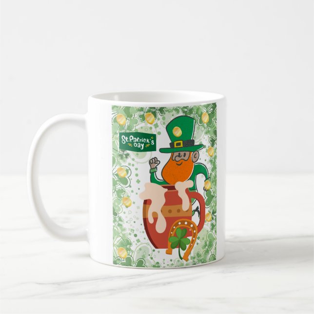 lycka till irländarna kaffemugg (Vänster)