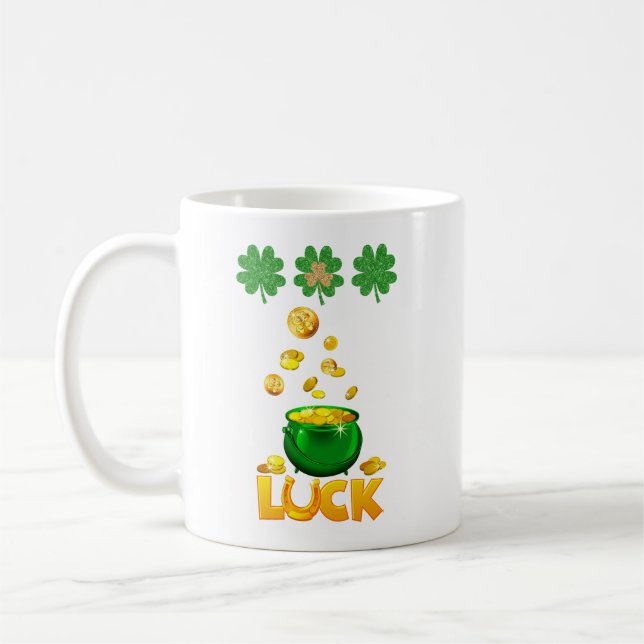 lycka till irländarna kaffemugg (Vänster)