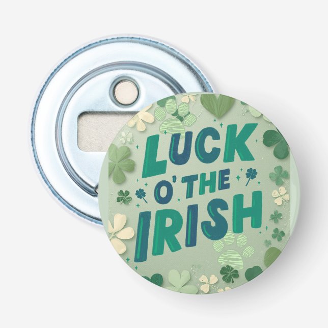 Lycka till irländsk flasköppnare (Framsidan)