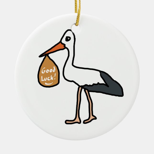 LYCKA TILL IVF JULGRANSPRYDNAD KERAMIK (Framsidan)