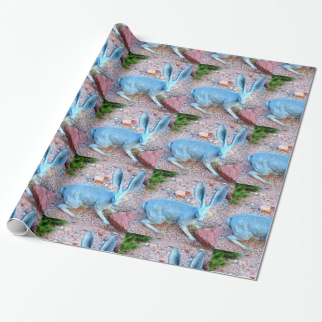 Lycka till kanin papper presentpapper (Utrullad)