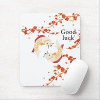 Lycka till Koi Fisk med Sakura | Elegant japanska