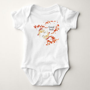 Lycka till Koi Fisk med Sakura Elegant japanska T Shirt