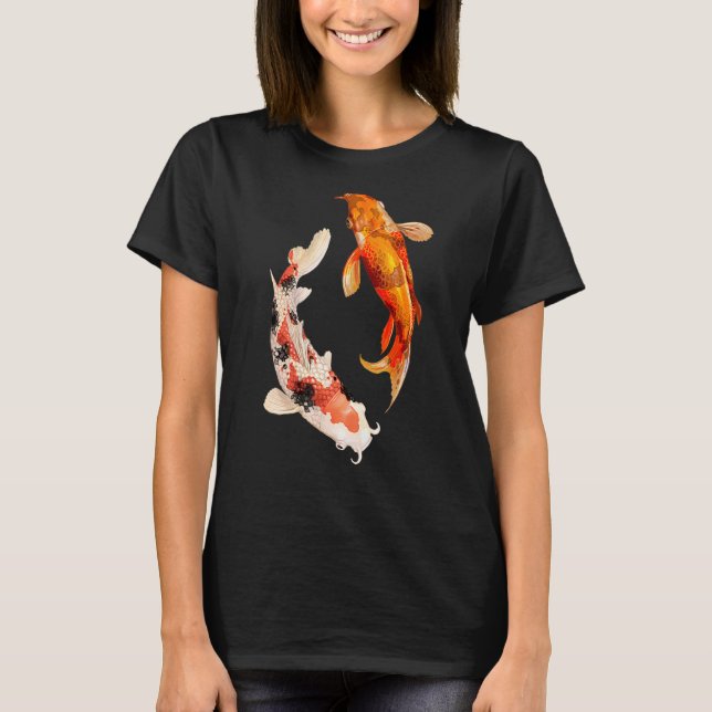 Lycka till Koi T Shirt (Framsida)