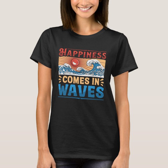 Lycka till Kom i Vinkar Happiness Vibes Constume T Shirt (Framsida)