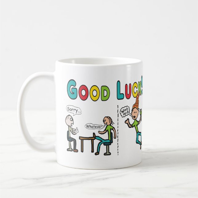 Lycka till Lämnande arbete Kaffemugg (Vänster)