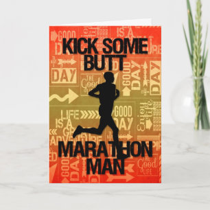 Lycka till Marathon Man kan sparka lite knapp Kort