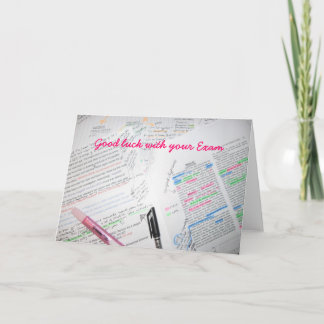 Lycka till med din examen kort