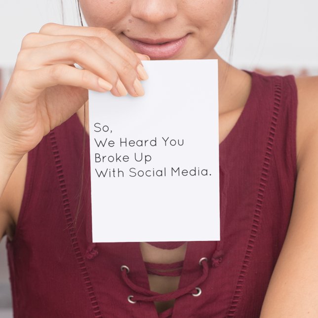 Lycka Till Med Ditt Sociala Media-Uppehåll Kort (Skapare uppladdad)