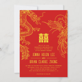 Lycka till med Dragon och Phoenix Dubbla | Tillbak Inbjudningar