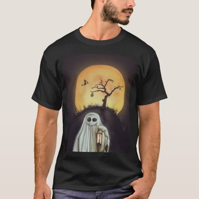 Lycka till med Halloween! T Shirt (Framsida)
